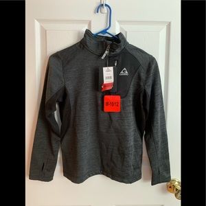 Quarter zip long levee boys sweatshirt